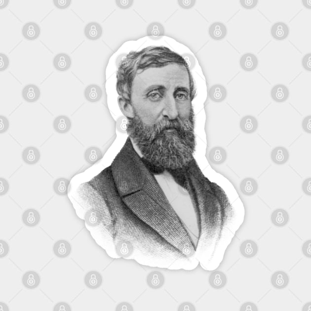 Henry David Thoreau Magnet by Scottish Arms Dealer