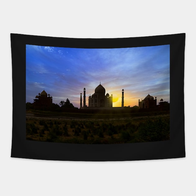 Taj Sunset. Tapestry by bulljup