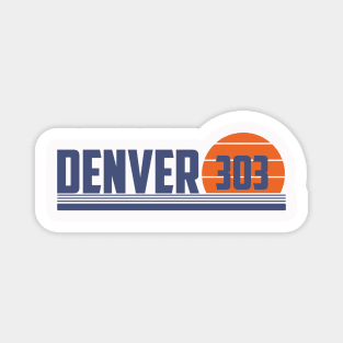 303 Denver Colorado Area Code Magnet