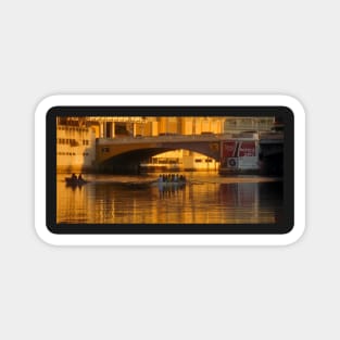 Rowing under the bridge Magnet