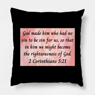 Bible Verse 2 Corinthians 5:21 Pillow