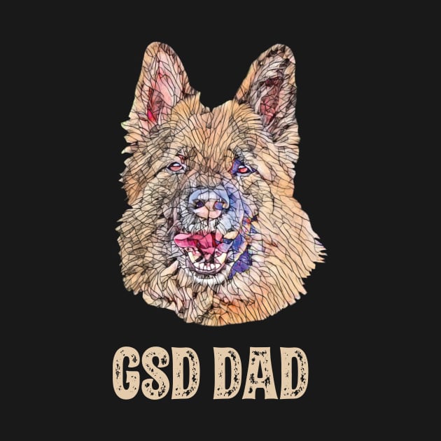 German Shepherd Dog Dad Father's Day Gift by DoggyStyles