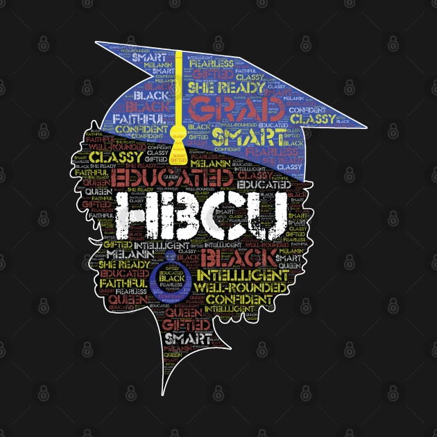 HBCU Grad Afro Word Art by blackartmattersshop