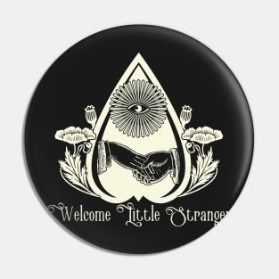 Welcome Little Stranger Poppies and Planchette Pin