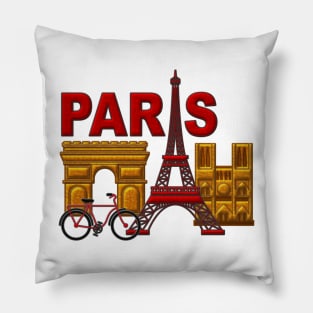 Paris, France, City of the world Pillow