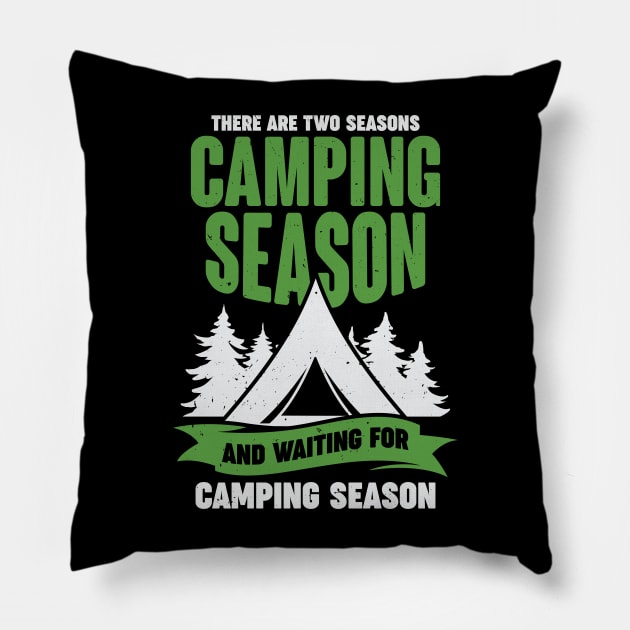 Funny Camping Season Scout Camper Gift Pillow by Dolde08