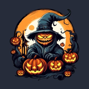 Scary and fun pumpkin head T-Shirt