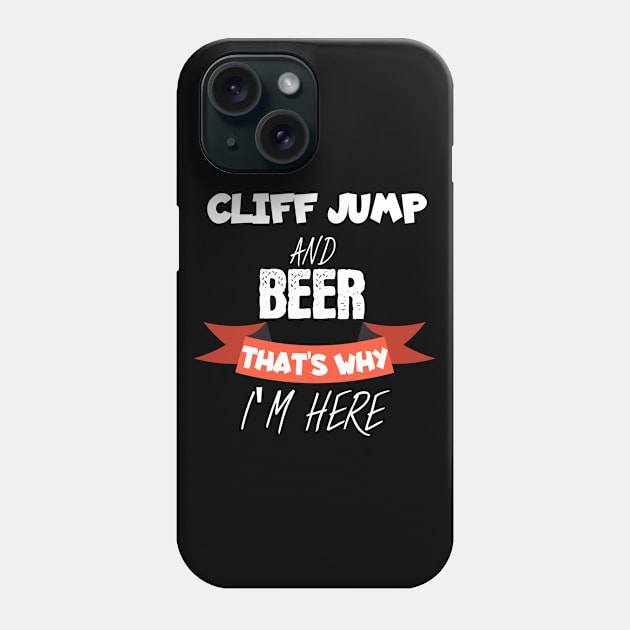 Cliff jumping Phone Case by maxcode