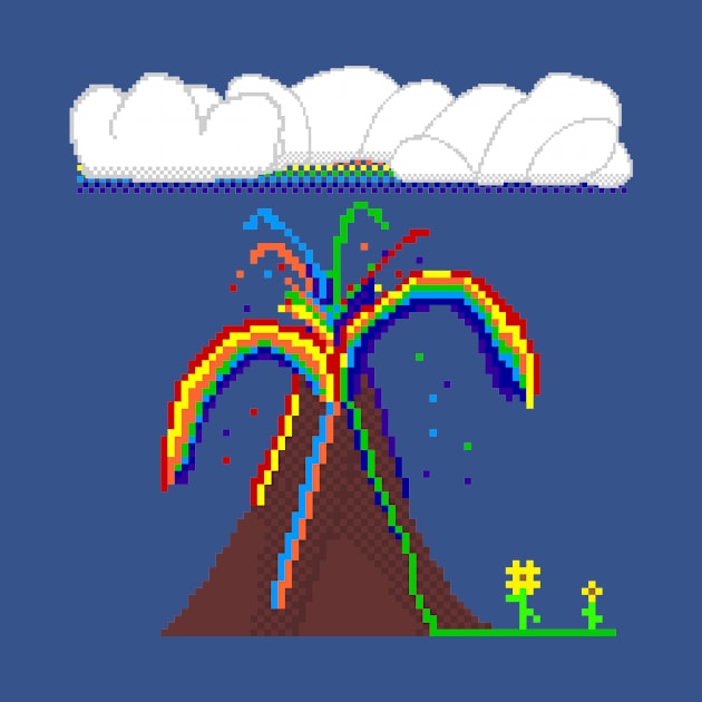 Rainbow Volcano by asteroid