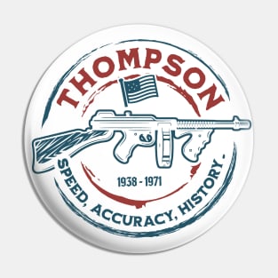 Thompson Submachine Gun | World War 2 Weapon Pin