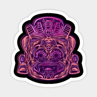 tlaloc glitch mexican Magnet