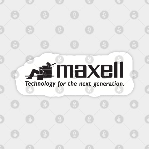 Maxell Logo Magnet by Chewbaccadoll