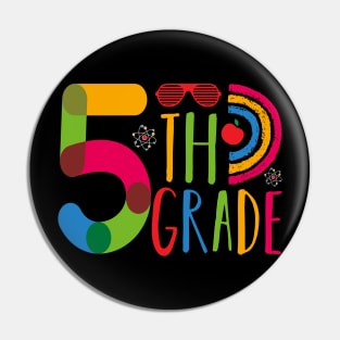 5th Grade Squad Teachers Boys Girls Funny Back To School Pin