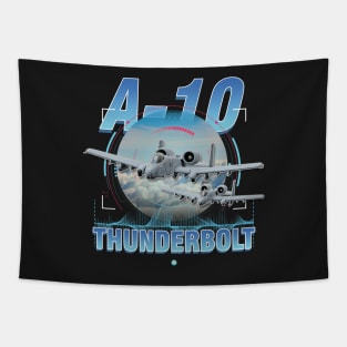 A10 Thunderbolt Close Air Support  Airforce Pilot Gift Modern Warbird Tapestry