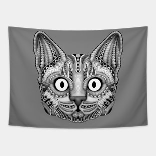 Egypt cat aztec pattern art Tapestry