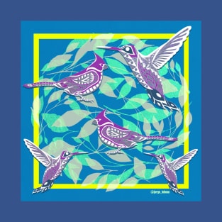 blue birds ecopop T-Shirt