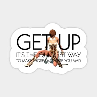 Get Up Motivation Slogan Magnet