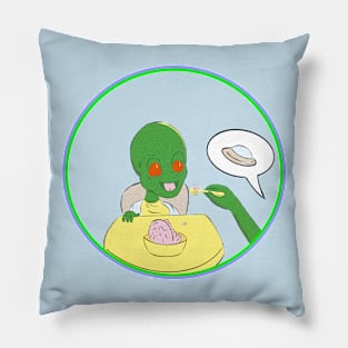 Baby Martian Breakfast Pillow