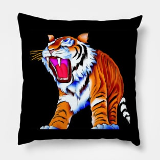 Saber Toothed Tiger Comic Pillow