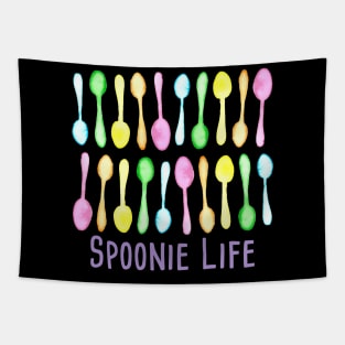 Spoonie Life (Watercolor Spoons) Tapestry