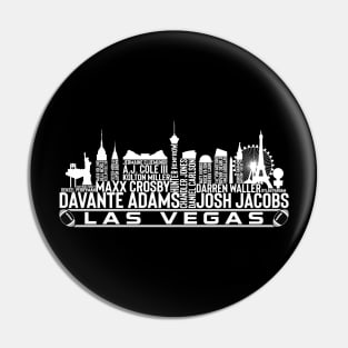 Las Vegas Football Team 23 Player Roster, Las Vegas City Skyline Pin