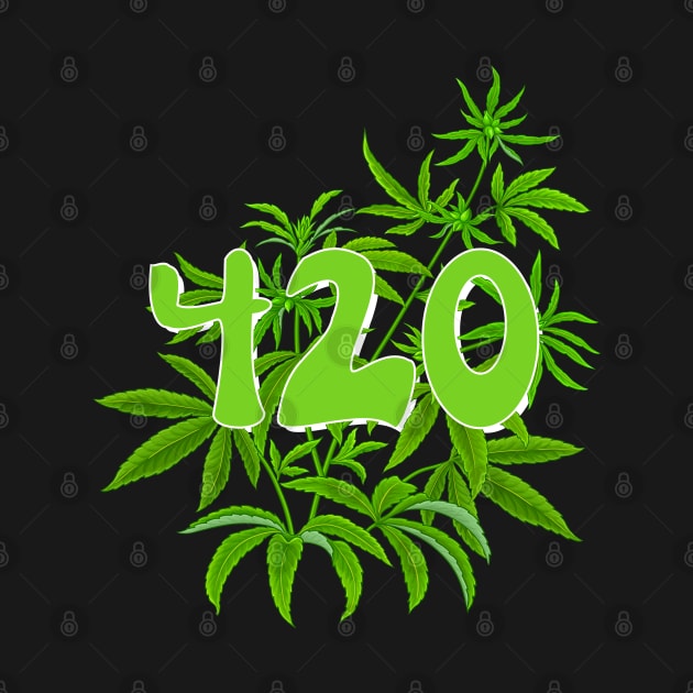 420 Weed by Kenny The Bartender's Tee Emporium