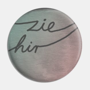 Zie Pronoun Pride Pin