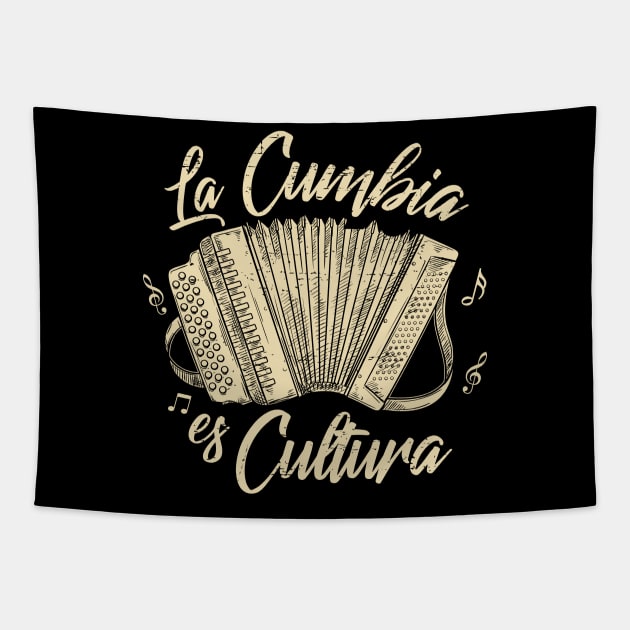 La Cumbia Es Cultura - vintage design Tapestry by verde