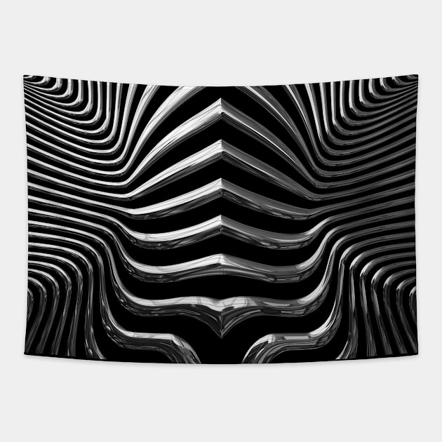 Metal line ( Transparent ) Tapestry by AllforWall