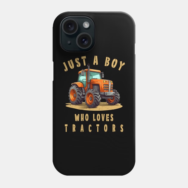 Farm Vehicle Country Life Boy who loves tractors Truck Boy Phone Case by RetroZin