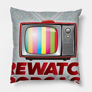 The Rewatch Podcast Logo Pillow