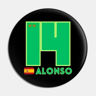 Fernando Alonso Number Design Pin