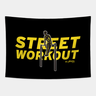 STREET WORKOUT Muscle Up Siluet Tapestry