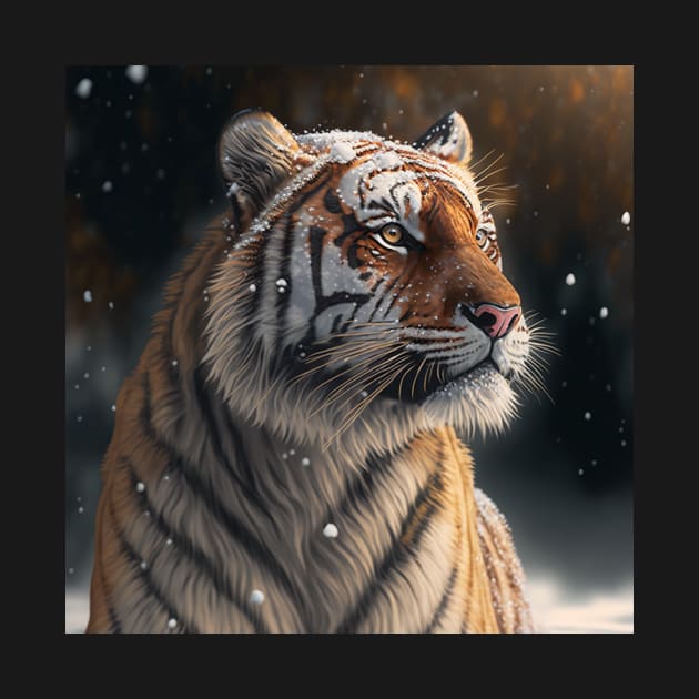 Winter Tiger Magic by Abili-Tees