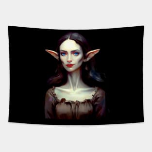 Dark Elf Woman fantasy Art Tapestry