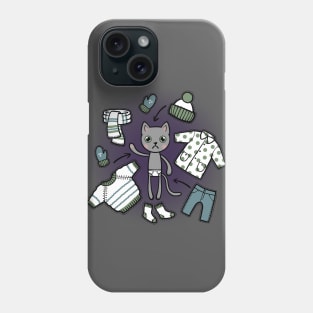 Winter cat Phone Case