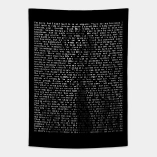 The Great Dictator Speech Tapestry