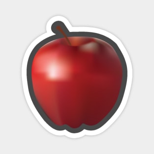 Realistic apple design illustration Magnet