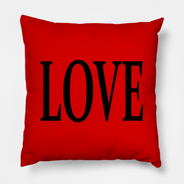 Love: a minimalist expression Pillow by asimplefool