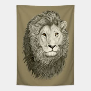 Lion with golden eyes Tapestry