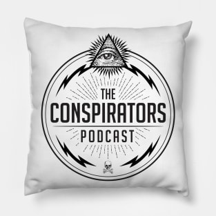 The Conspirators Podcast Logo Pillow