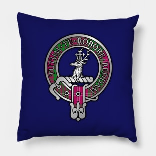 Clan Crawford Crest & Tartan Pillow