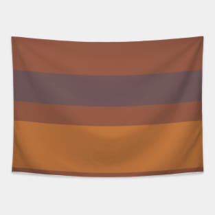 A supreme commixture of Carolina Blue, Mocha, Dark Taupe, Redwood and Dull Orange stripes. Tapestry