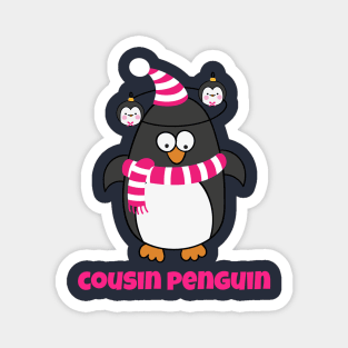 Christmas Penguin Pajama Animal Costume Cousin Penguin Shirt T-Shirt Magnet