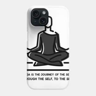 Yoga is a mirror to look at ourselves from within. Phone Case