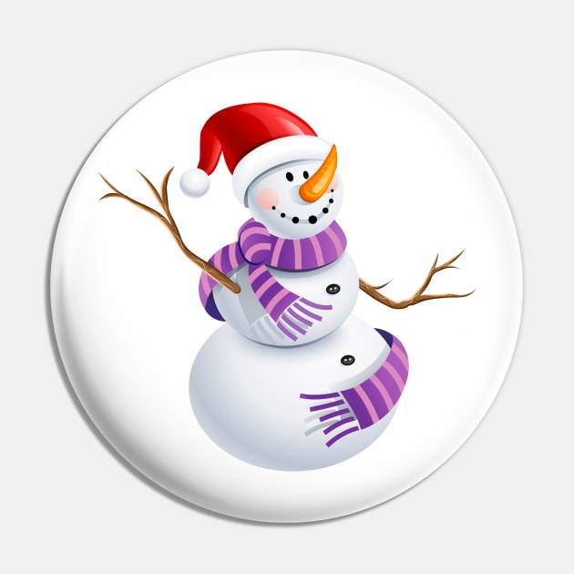 Christmas Fun ~ The Happy Snowman Pin by designsbycreation