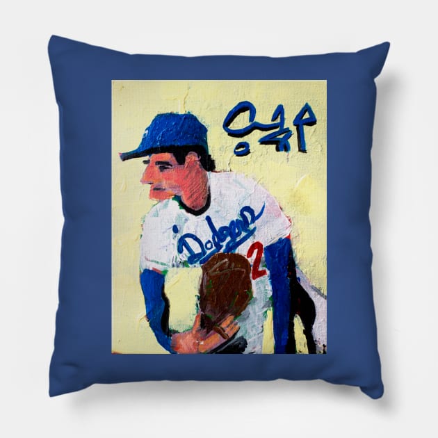 Sandy Koufax Pillow by ElSantosWorld