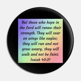 Bible Verse Isaiah 40:31 Pin