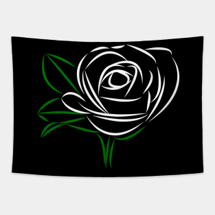 rose white, roses, bloom, flower, flowery, blossom Tapestry