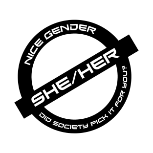 Gender Stamp - Nice Gender - She/Her T-Shirt